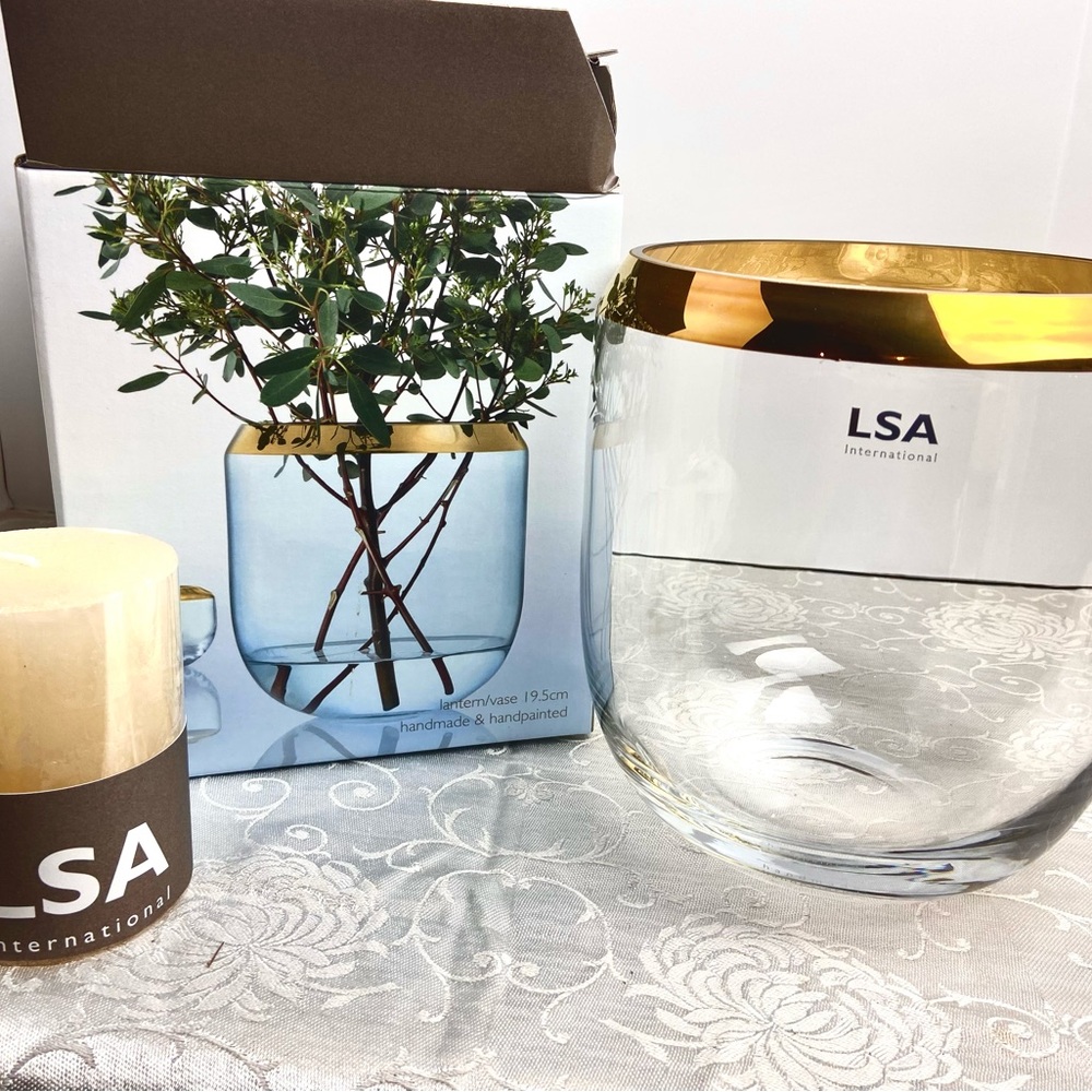 LSA International Glass Lantern - Vase
